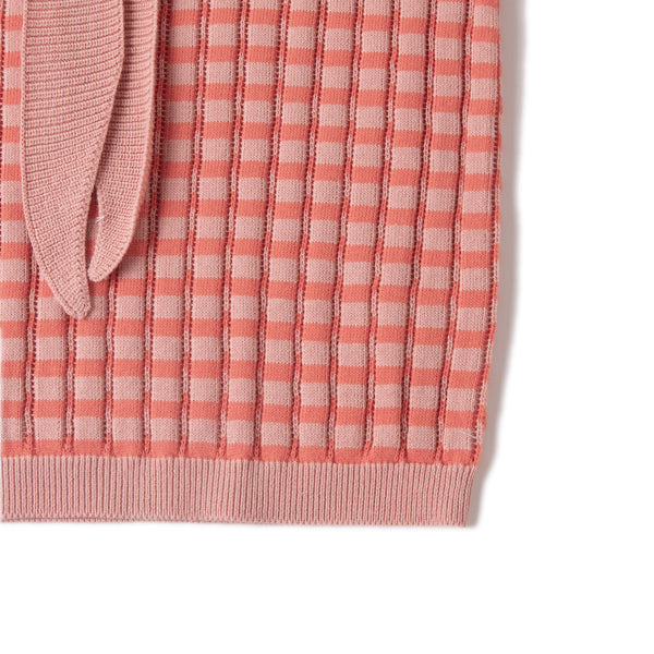Salior Collar Top Orange/Sea Pink