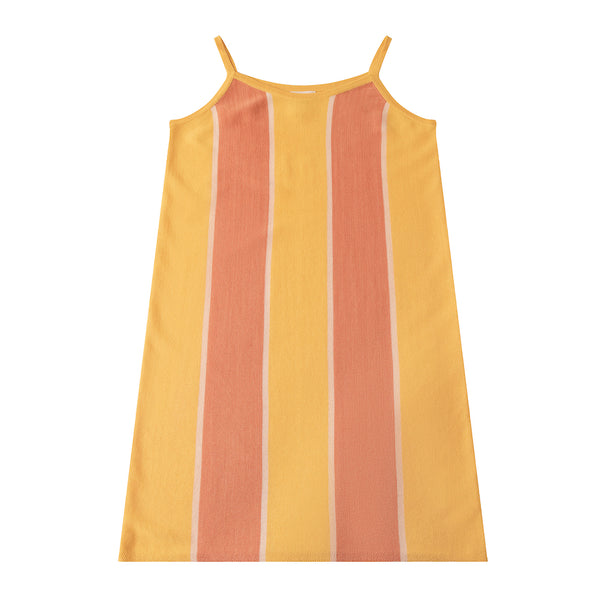 Stripe Dress Gold/Orange