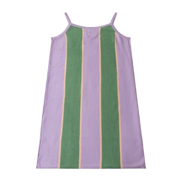 Stripe Dress Light Purple/Green