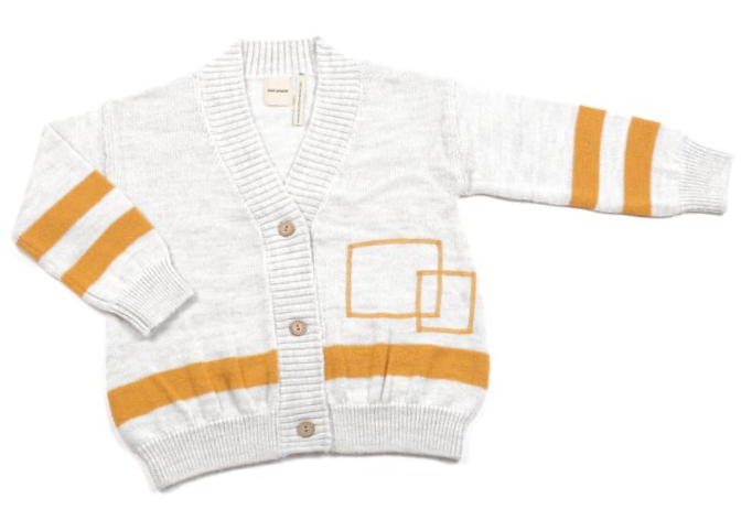Graphical Cardigan Cream