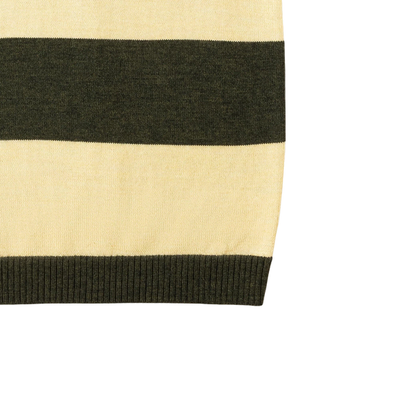 Stripe Vest Forest/Custard