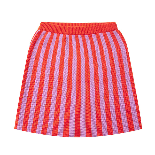 Stripe Skirt Orange/Purple