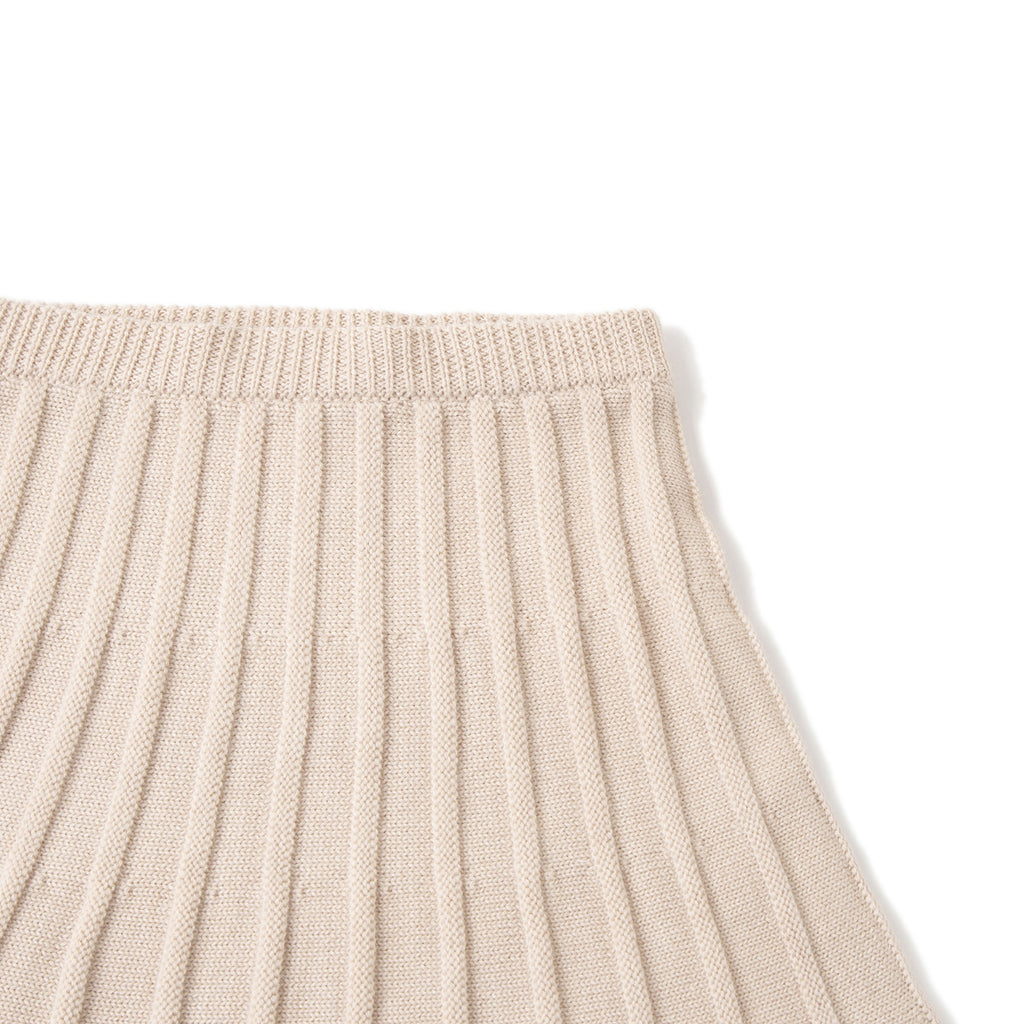 Pleated Skirt Cream - Main Image
