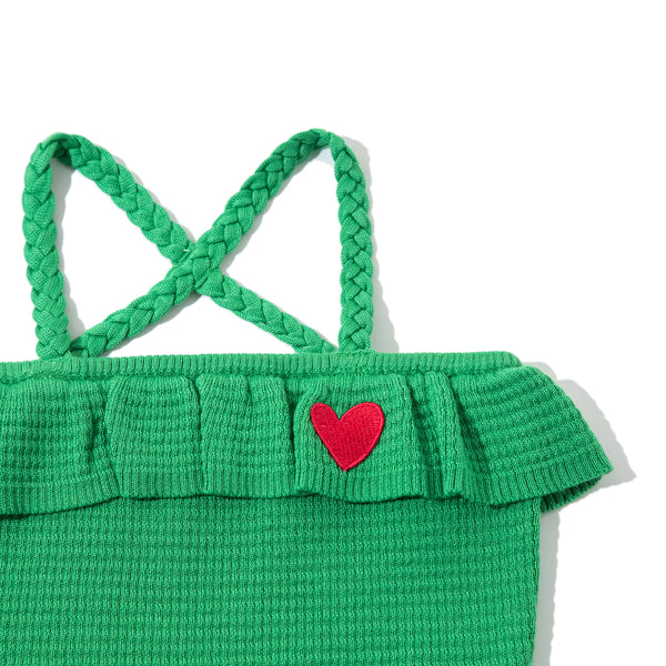 Little Heart Camisole Green