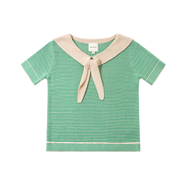 Chic Collared Top Green