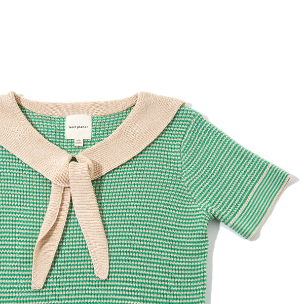 Chic Collared Top Green