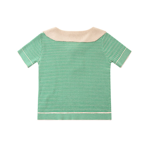 Chic Collared Top Green