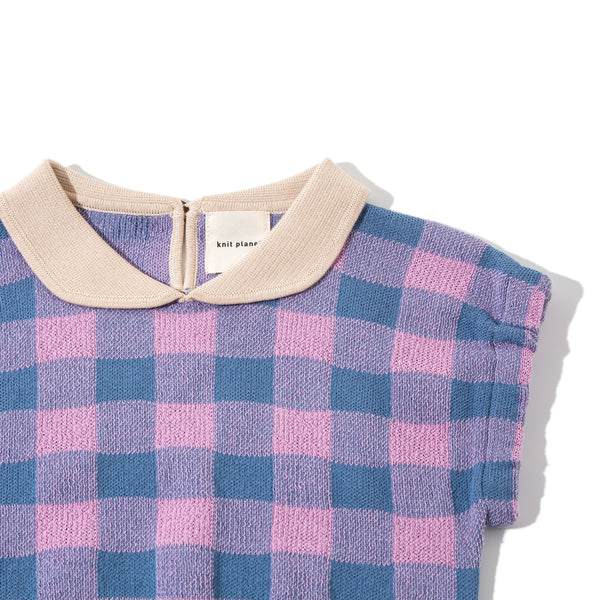 Baby Blouse Mid Blue/Lilac