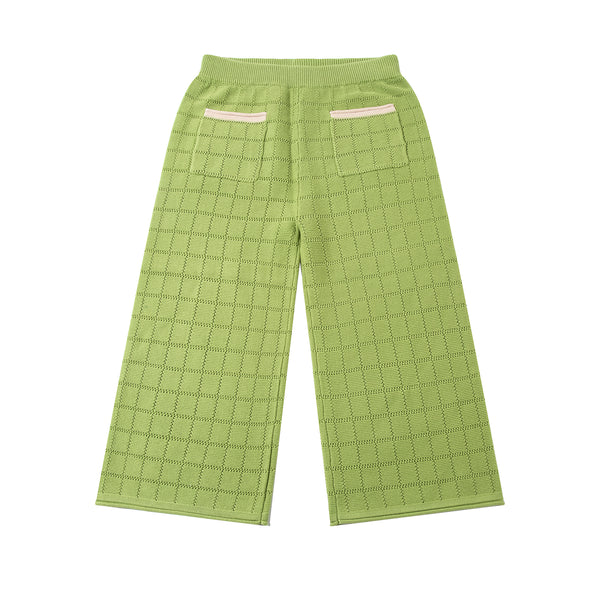 Checkboard Trousers Lawngreen