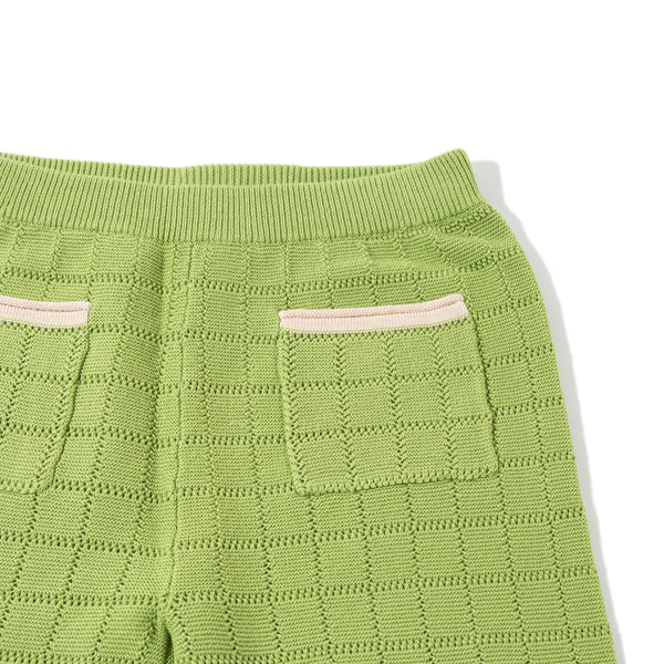 Checkboard Trousers Lawngreen