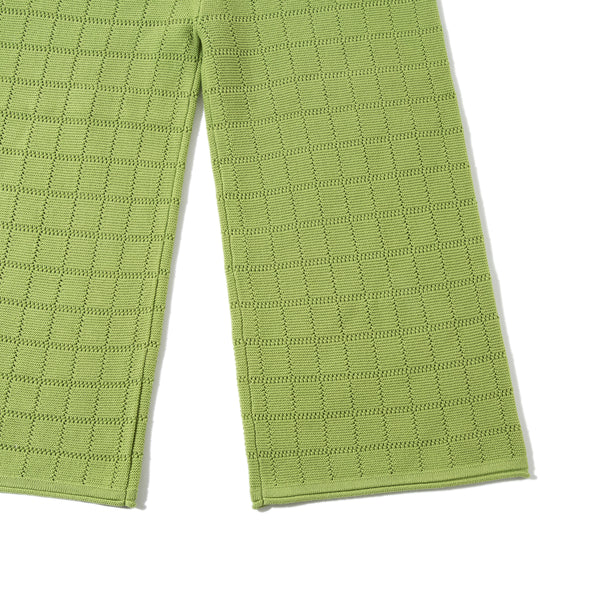 Checkboard Trousers Lawngreen