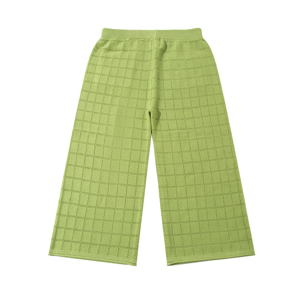 Checkboard Trousers Lawngreen