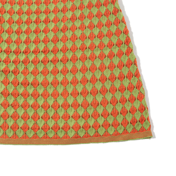 Argyle Dress Lawngreen/Orange