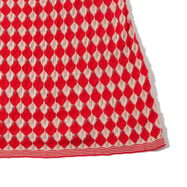 Argyle Dress Red/Cream