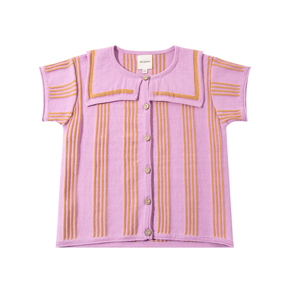 Stripe Blouse Lilac/Camel