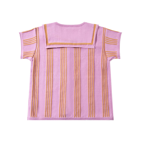 Stripe Blouse Lilac/Camel