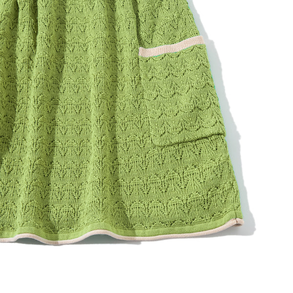 Floral Skirt Lawngreen