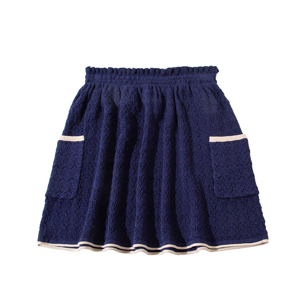 Floral Skirt Navy