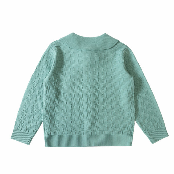 Collar Cardigan Pastel Green