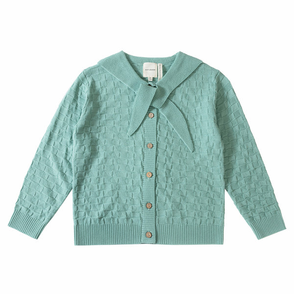 Collar Cardigan Pastel Green