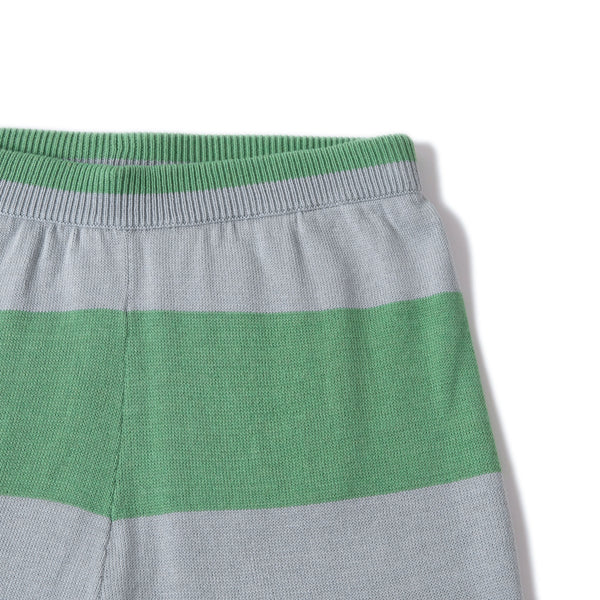 Palm Tree Shorts Green/Light Blue