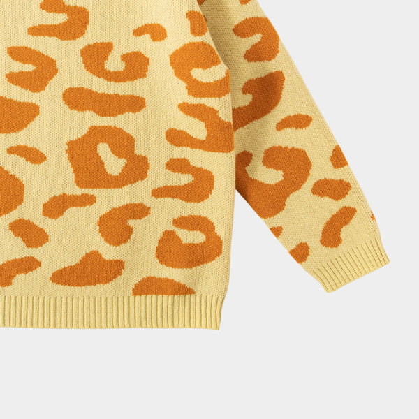 Leopard Jumper Custard