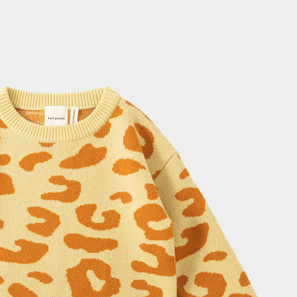 Leopard Jumper Custard