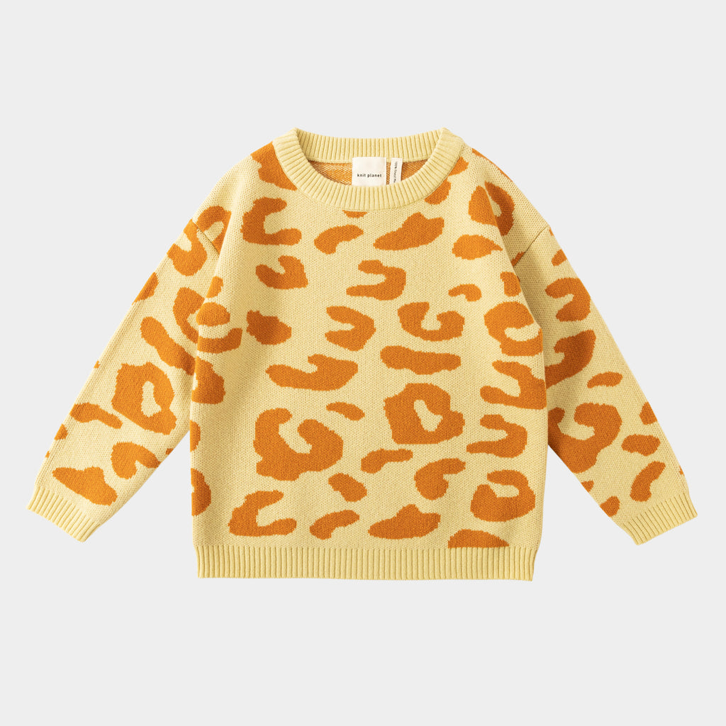 Leopard Jumper Custard