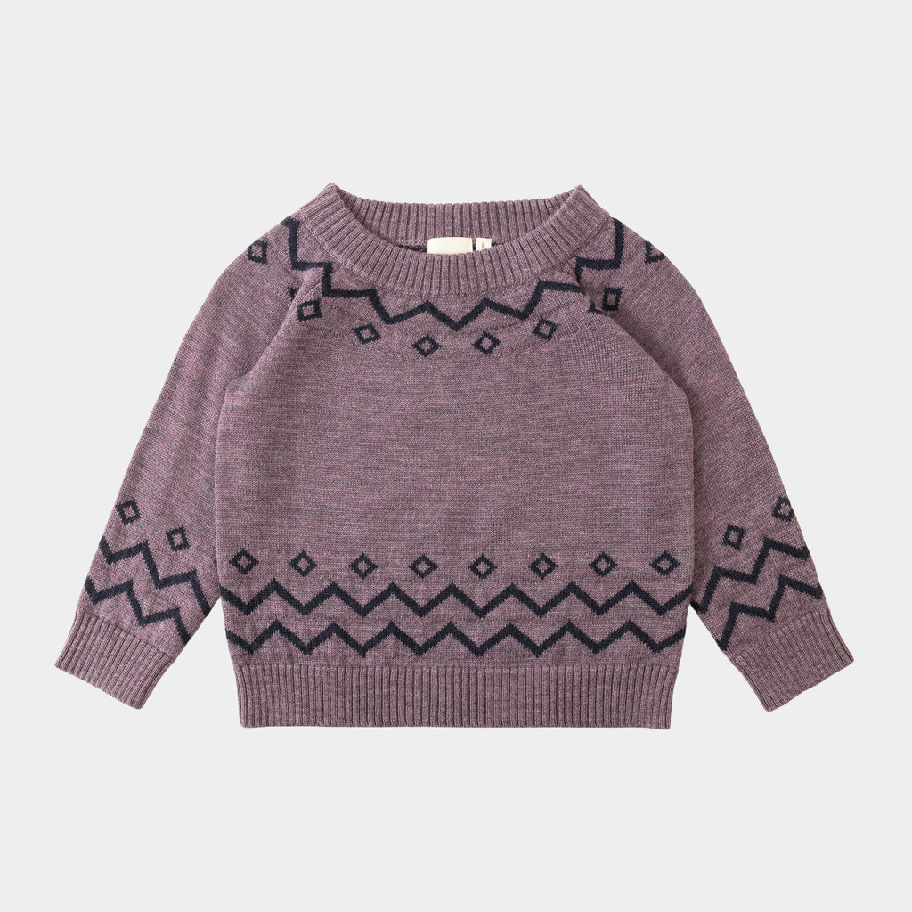 Zigzag Jumper Mauve