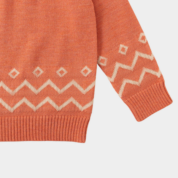Zigzag Jumper Peach