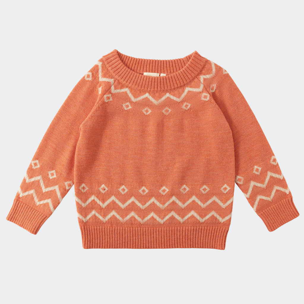 Zigzag Jumper Peach