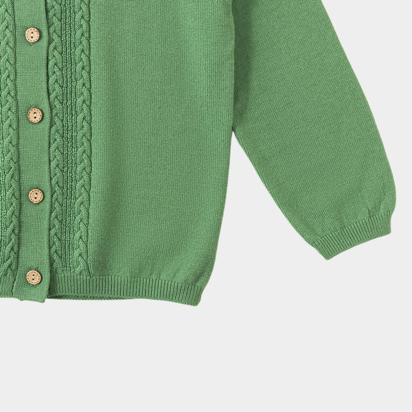 Cable Blouse Green