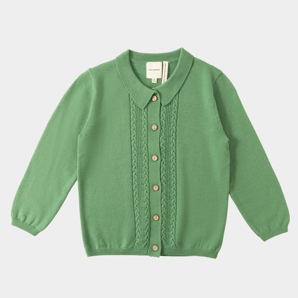 Cable Blouse Green