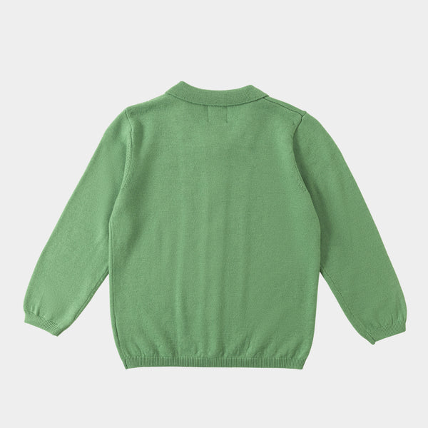 Cable Blouse Green
