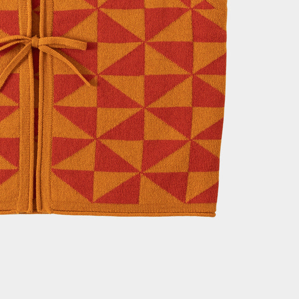 Pinwheel Vest Brown