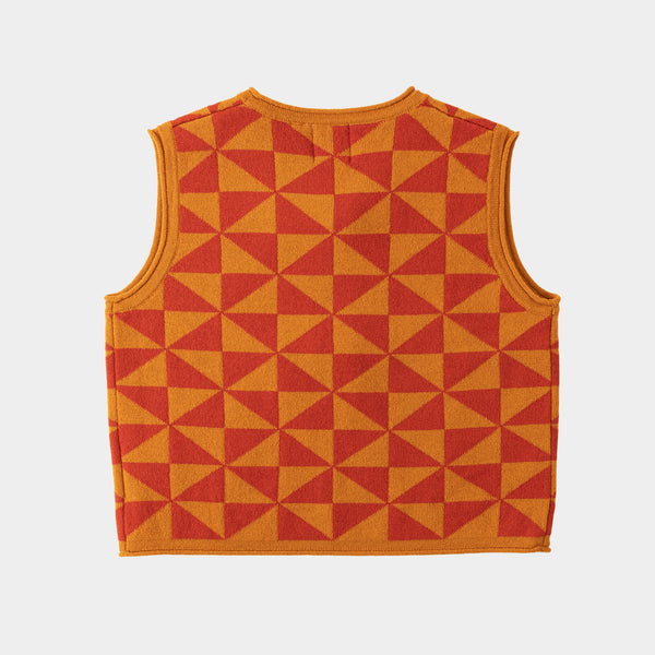 Pinwheel Vest Brown