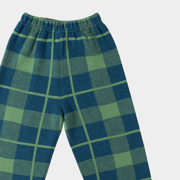 Tartan Trousers Green/Denim