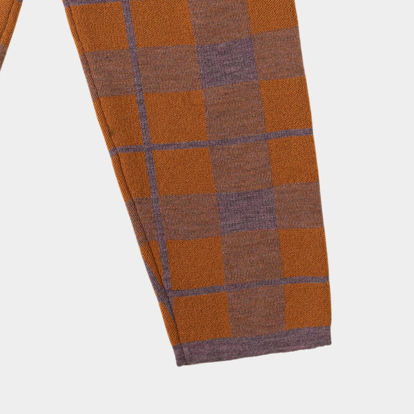 Tartan Trousers Brown/Mauve