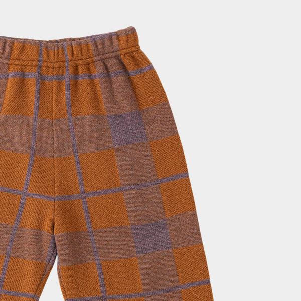 Tartan Trousers Brown/Mauve