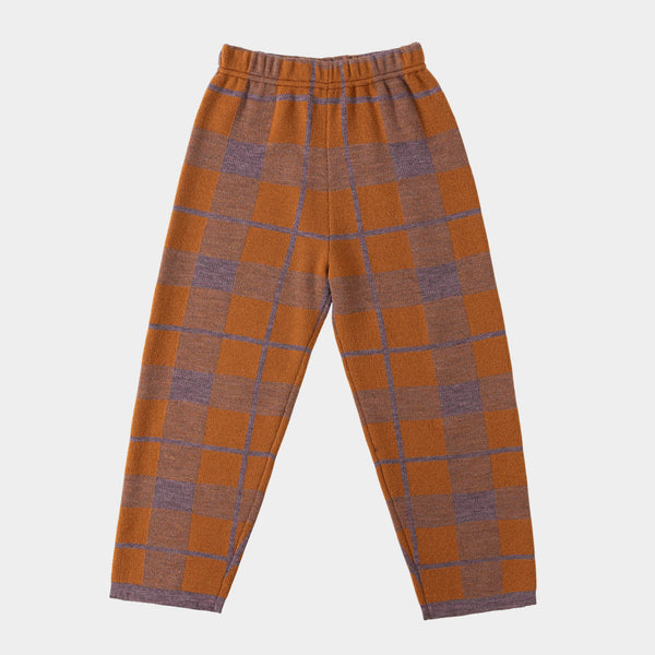 Tartan Trousers Brown/Mauve
