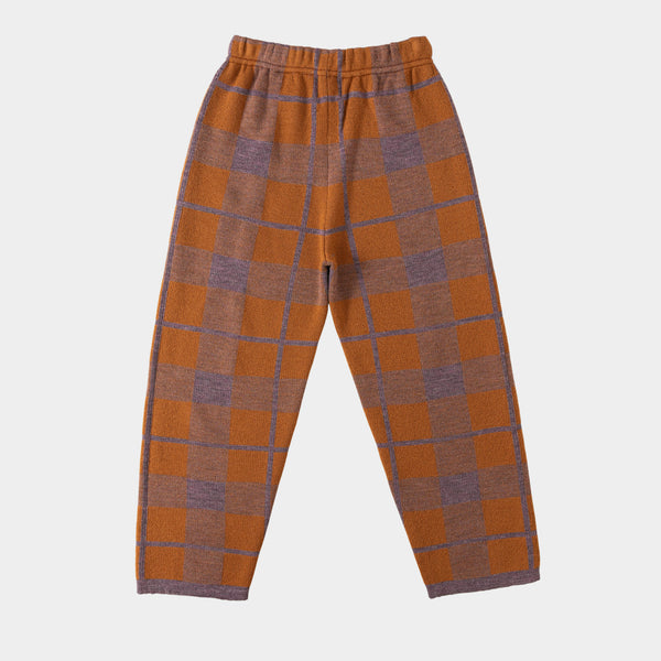 Tartan Trousers Brown/Mauve