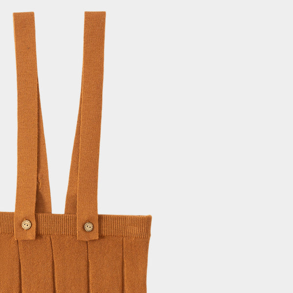 Pleated Skirt Brown