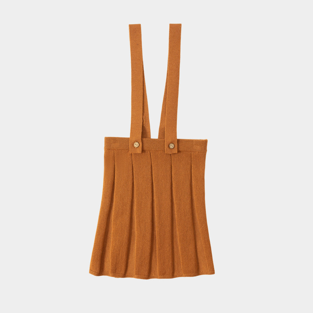 Pleated Skirt Brown