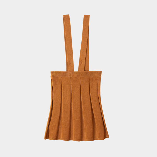 Pleated Skirt Brown
