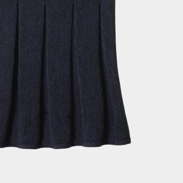 Pleated Skirt Navy