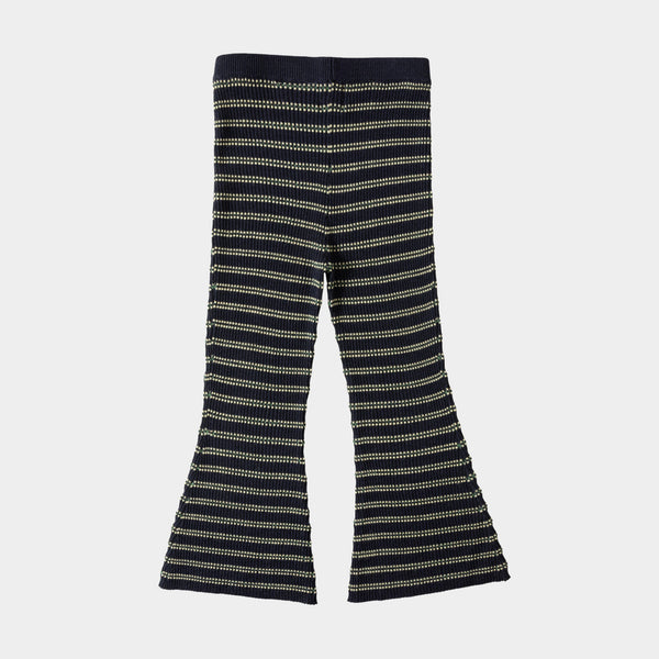 Patterned Trousers Navy