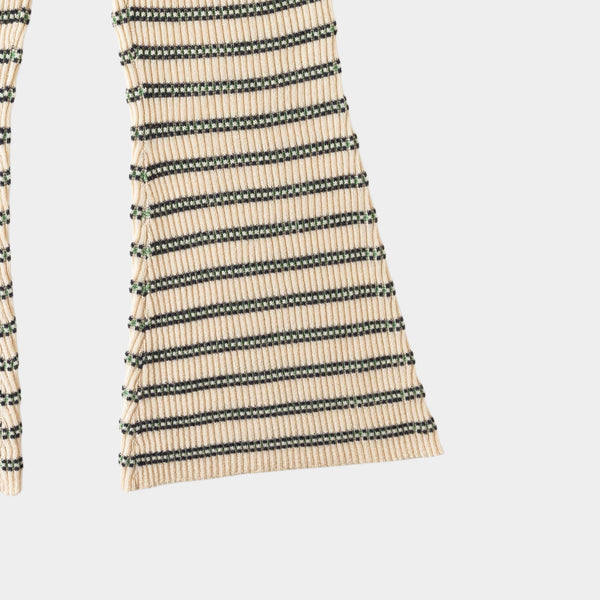 Patterned Trousers Cream
