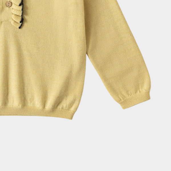 Ruffle Blouse Custard