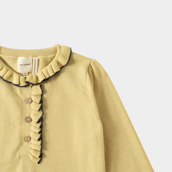 Ruffle Blouse Custard