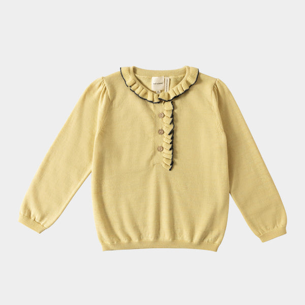Ruffle Blouse Custard